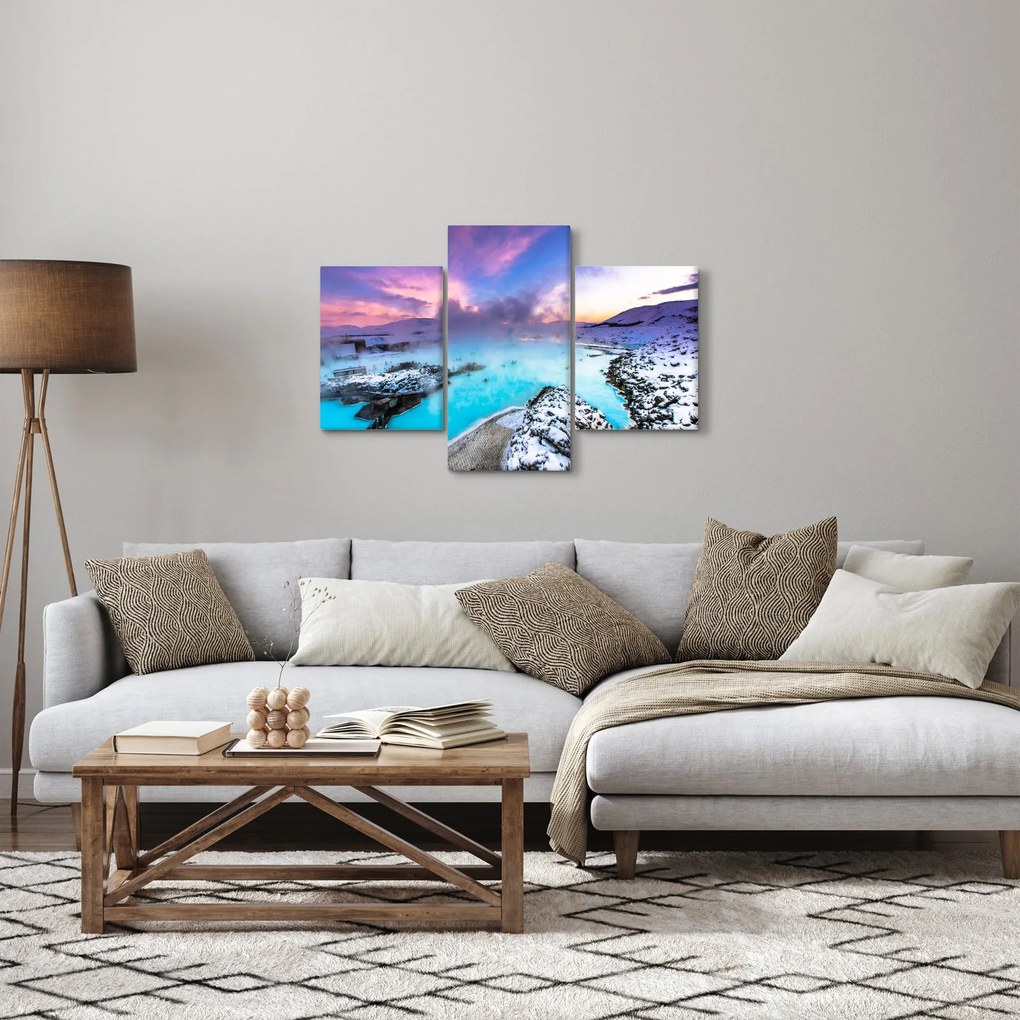 Tablou - Laguna albastră din Islanda (90x60 cm)