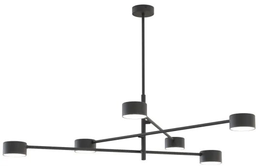 Lustră pe cablu NATSU 6xGX53/12W/230V negru