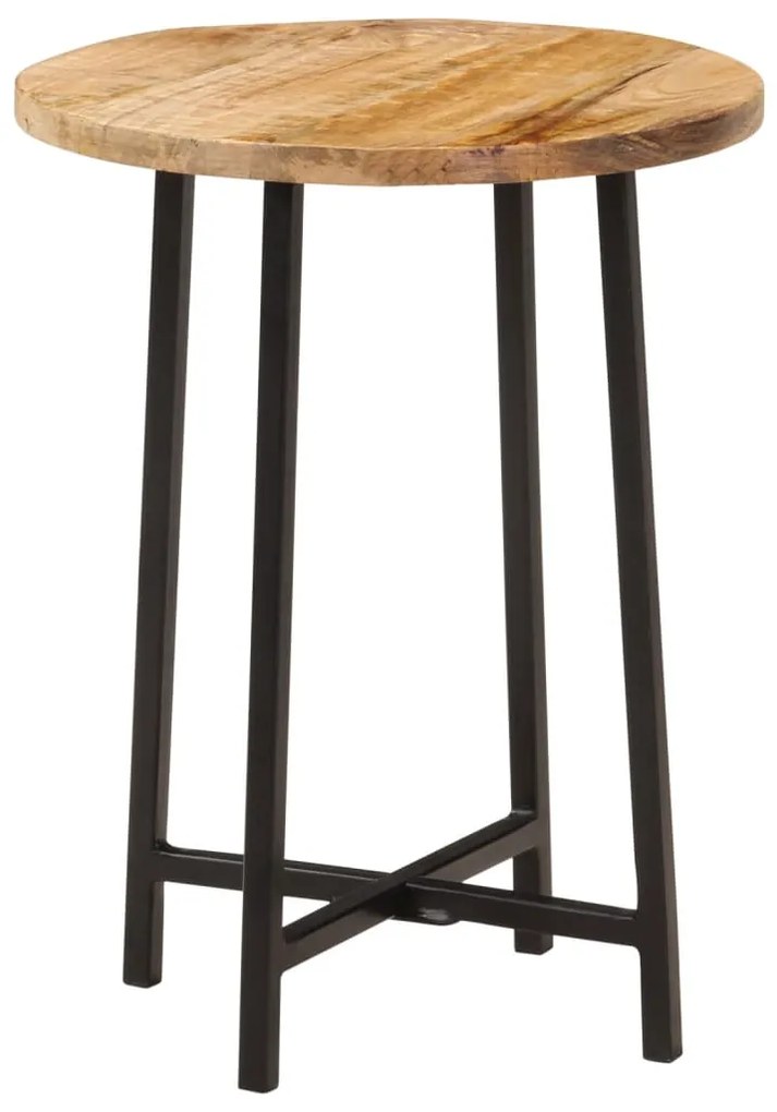 vidaXL Măsuță de cafea, 35x35x45 cm, lemn masiv de mango și fier