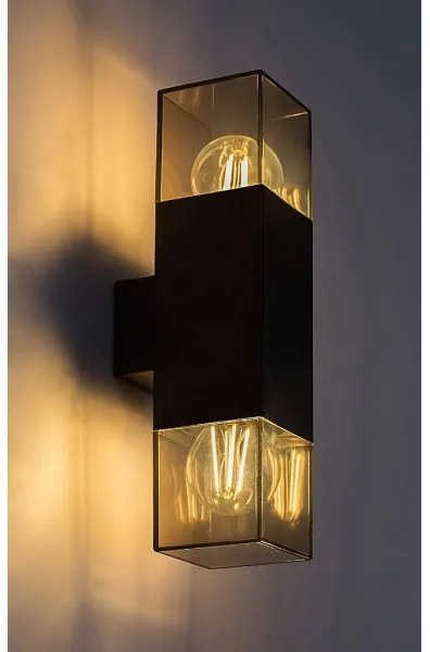 Aplică de exterior Rabalux 77081 LOANDA 2xE27/60W/230V IP54 negru