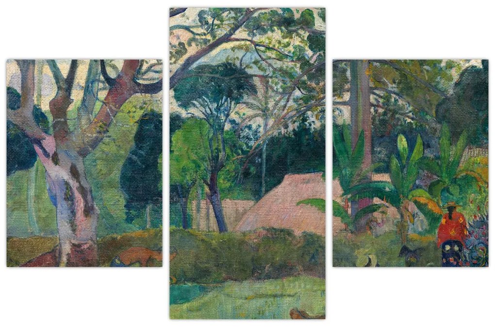 Tablou - Paul Gauguin, Te raau rahi (The Big Tree), reproducere (90x60 cm)