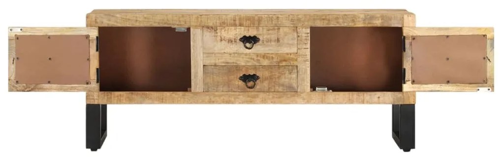 Comoda TV, 110x30x45, lemn de mango nefinisat