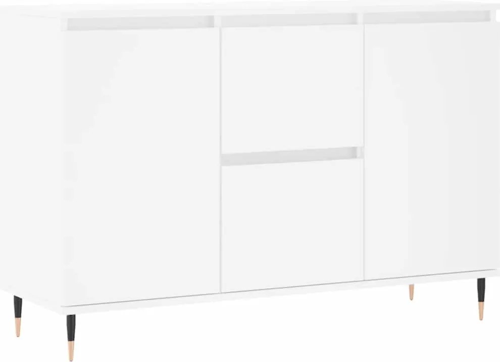 vidaXL Servantă, alb, 101,5x35x70 cm, lemn prelucrat