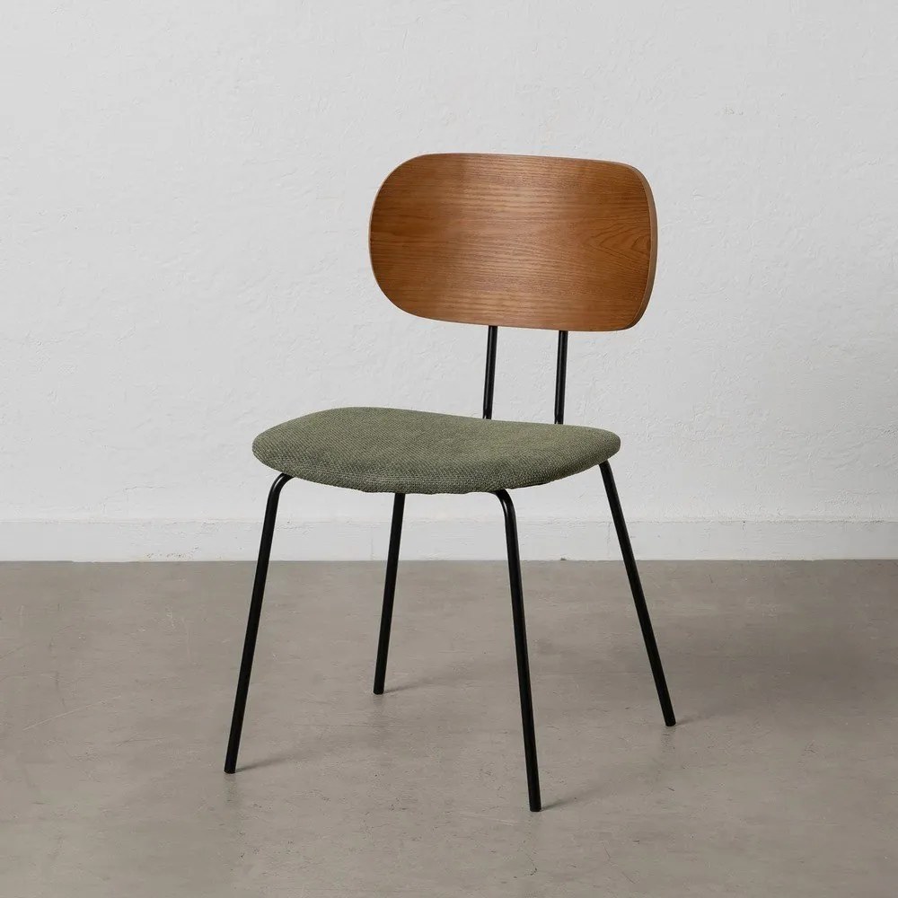 Scaune de dining verde/maro 4 buc. Cleo – Ixia