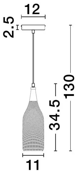 Lustra / Pendul design modern Ø11cm NEVA NVL-9402435
