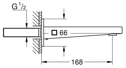 GROHE 13404003 - Sifon pentru cadă PLUS 168 mm, crom lucios