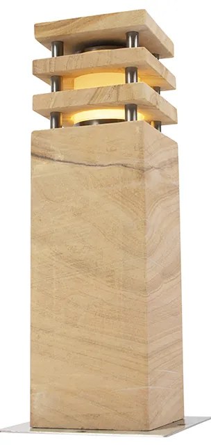 Lampă de podea modernă pentru exterior din piatră de nisip 40 cm - Grumpy