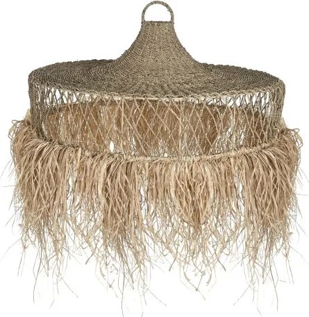 Lustră plafonieră din fibre naturale, 125×125×54 cm, „Palma"