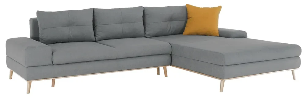 Coltar stanga Culoare Gri / Mustar, PANOS Varianta de colt: Colt Dreapta