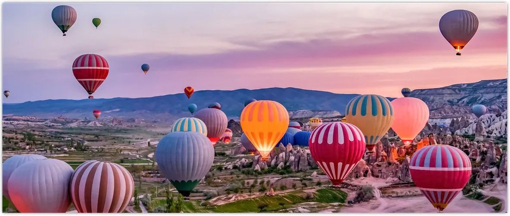 Tablou - Baloane cu aer cald (120x50 cm)