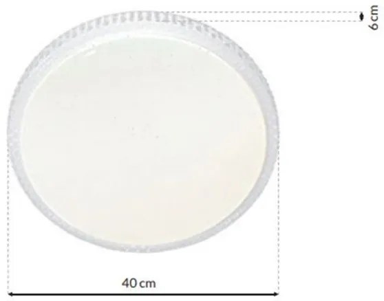 Plafonier LED CRUZ dimabil cu DO, 1xLED 40W 230V 2000lm