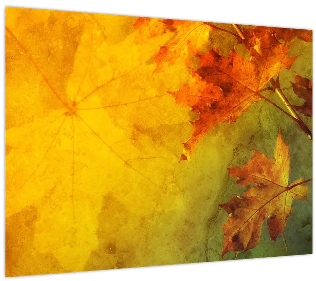 Tablou - Frunze de toamnă (70x50 cm)