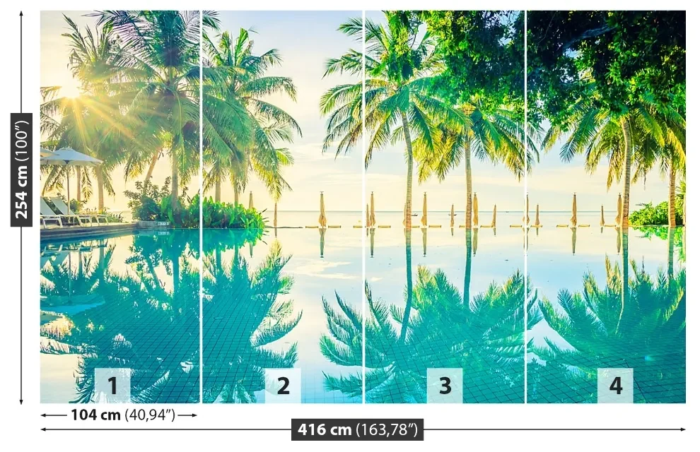 Fototapet Palms Pool
