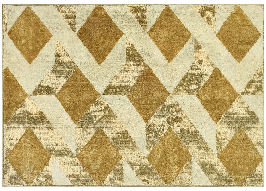 HOMCOM Covor salon 170 x 120 cm blănuri scurte lavabil la mașină hipoalergenic pentru living, dormitor, birou, galben | Aosom Romania