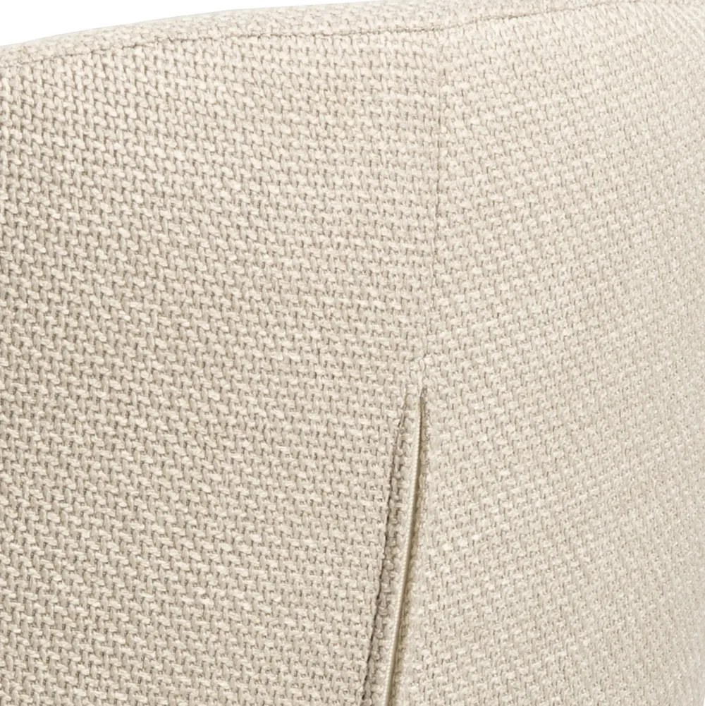 MAZZONI EXPORT CLARA Bej (material Basel 24)/picioare negre - SCAUN MODERN ADÂNC TAPIȚAT PENTRU SALON/LIVING/BIROU LOFT