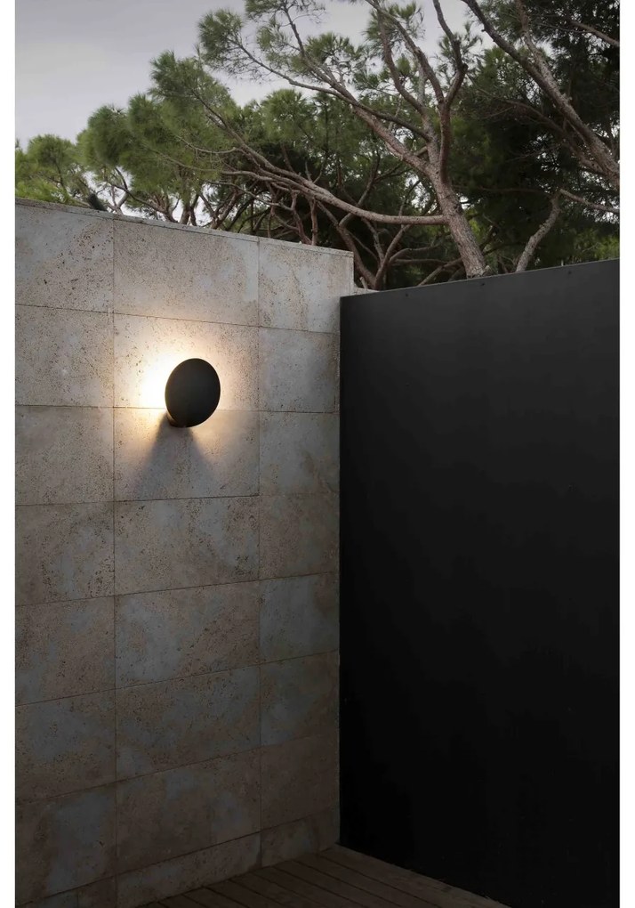 Aplica LED moderna de exterior ambientala IP65 LOTUS gri