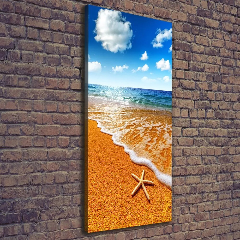 Imprimare tablou canvas Starfish pe plajă