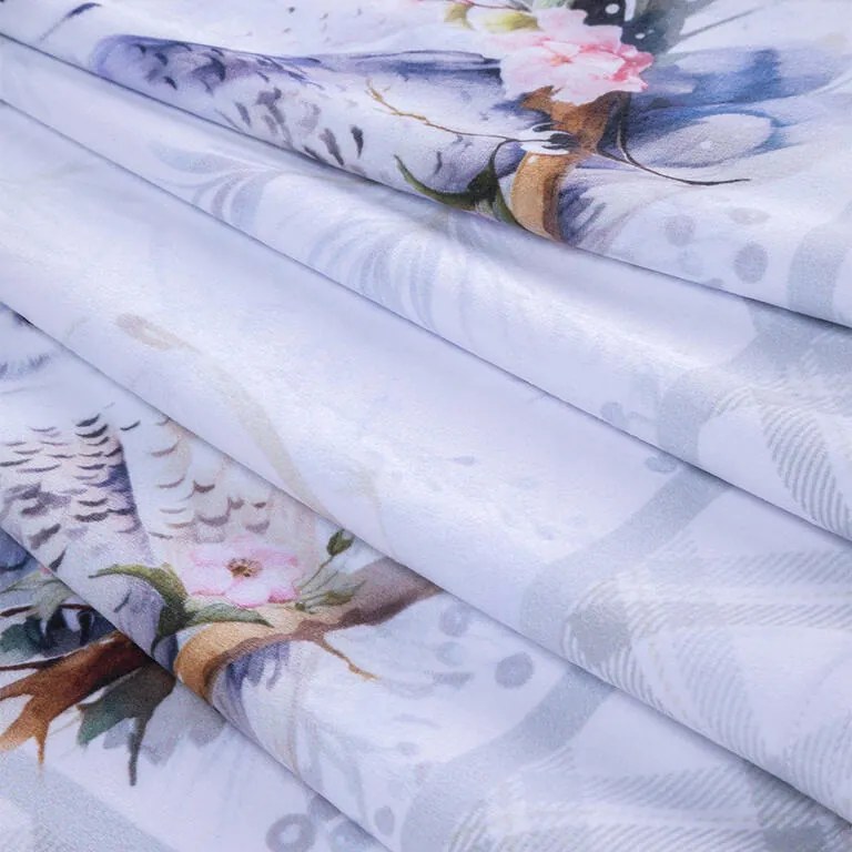 Faţă de masă centrală PĂSĂRI DE IARNĂ 85 x 85 cm