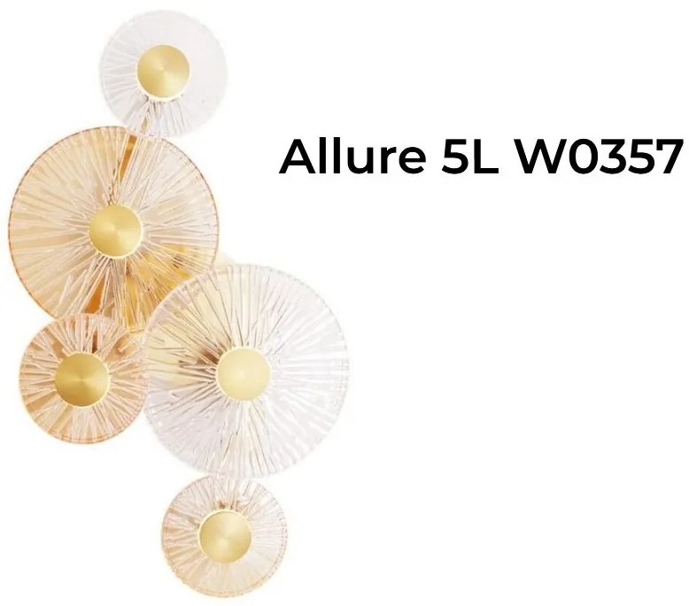 Aplica de perete LED design modern decorativ Allure 5L