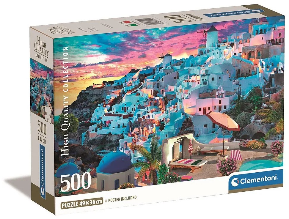 Orașe View Puzzle Grecia 500 piese Clementoni