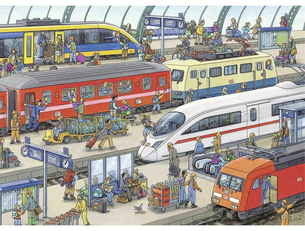 PUZZLE STATIE DE TREN, 60 PIESE - RAVENSBURGER (RVSPC09610)