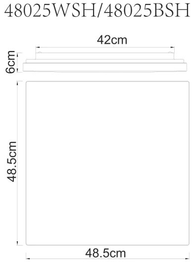 Plafonieră LED dimabilă LED/24W/230V Wi-Fi Tuya Globo 48025WSH + telecomandă