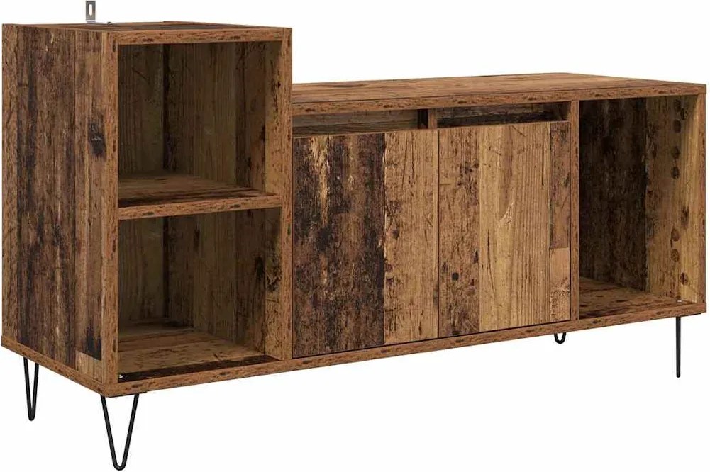 vidaXL Cabinet TV Lemn Vechi 100 x 35 x 55 cm Lemn compozit