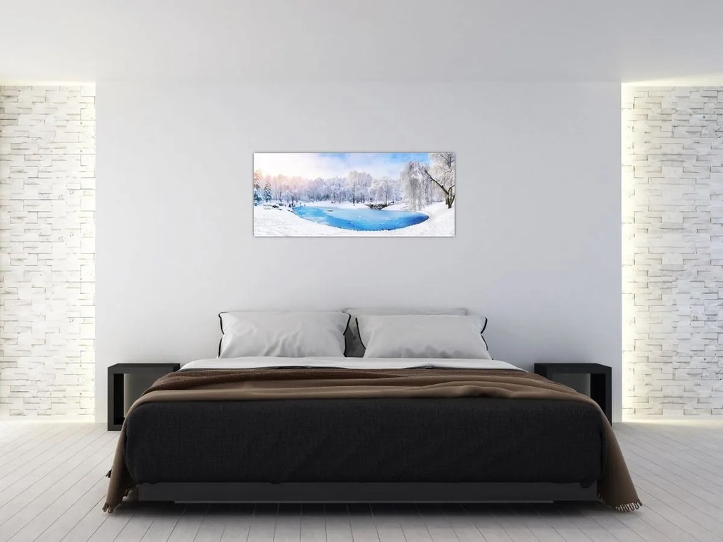 Tablou - Lac de gheață (120x50 cm)