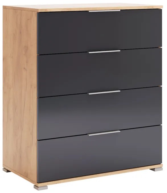 Supermobel Comoda DOTA DUO, 80x95x46,2, stejar Kraft/matte lava