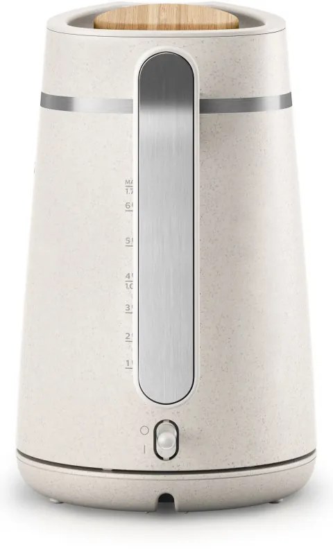 Fierbător electric Philips HD9365/10 Conscious collection, 2200 W, 1,7 l, Auto shut-off, Filtru anticalcar, Alb mat