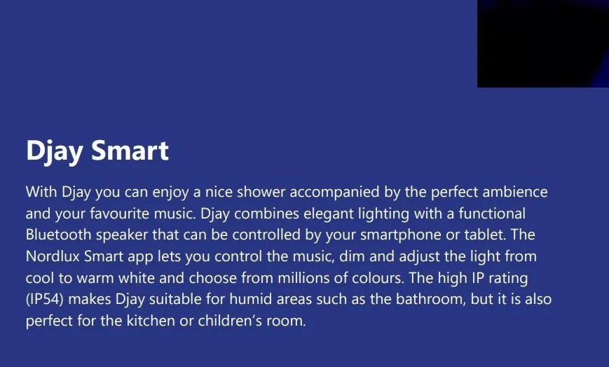 Plafoniera cu LED RGB, difuzor Bluetooth si protectie IP54 Djay Smart Colour