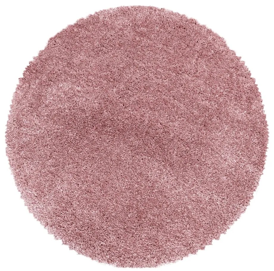 Covor roz rotund ø 200 cm Fluffy – Ayyildiz Carpets