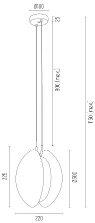 Lustra / Pendul design modern BUFFALO crom