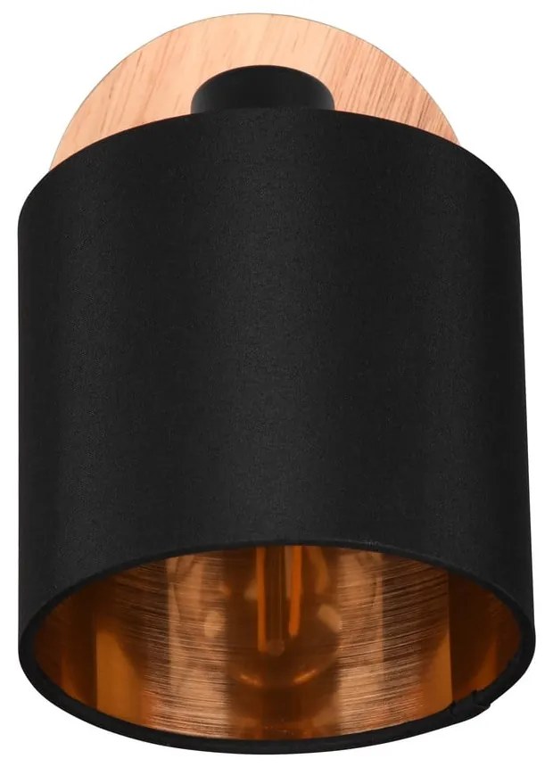 Spot negru/în culoare naturală ø 12 cm Tommy – Reality