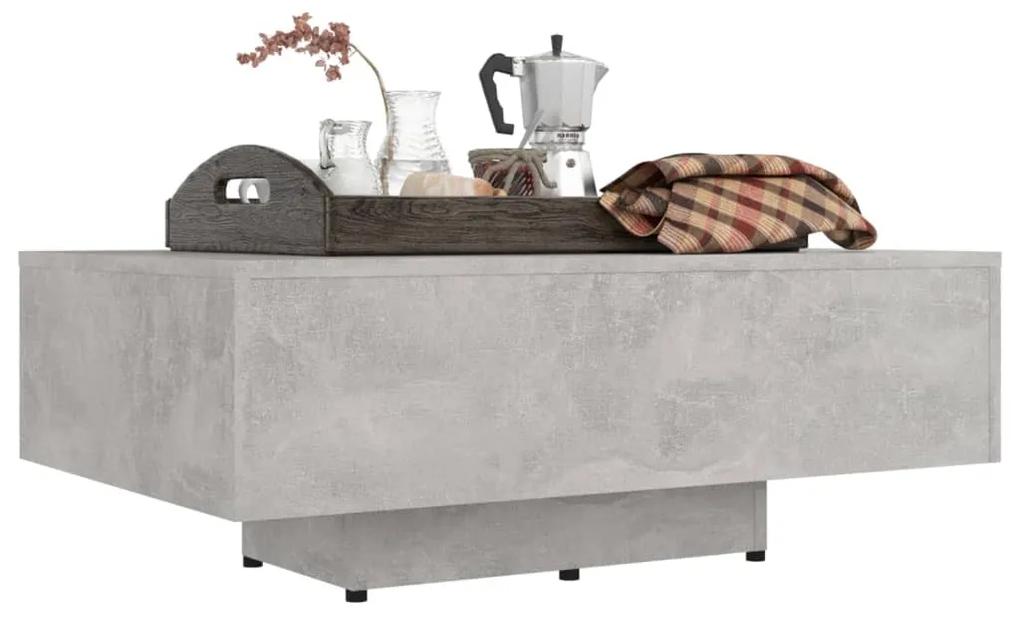 Măsuță de cafea, gri beton, 85x55x31 cm, pal