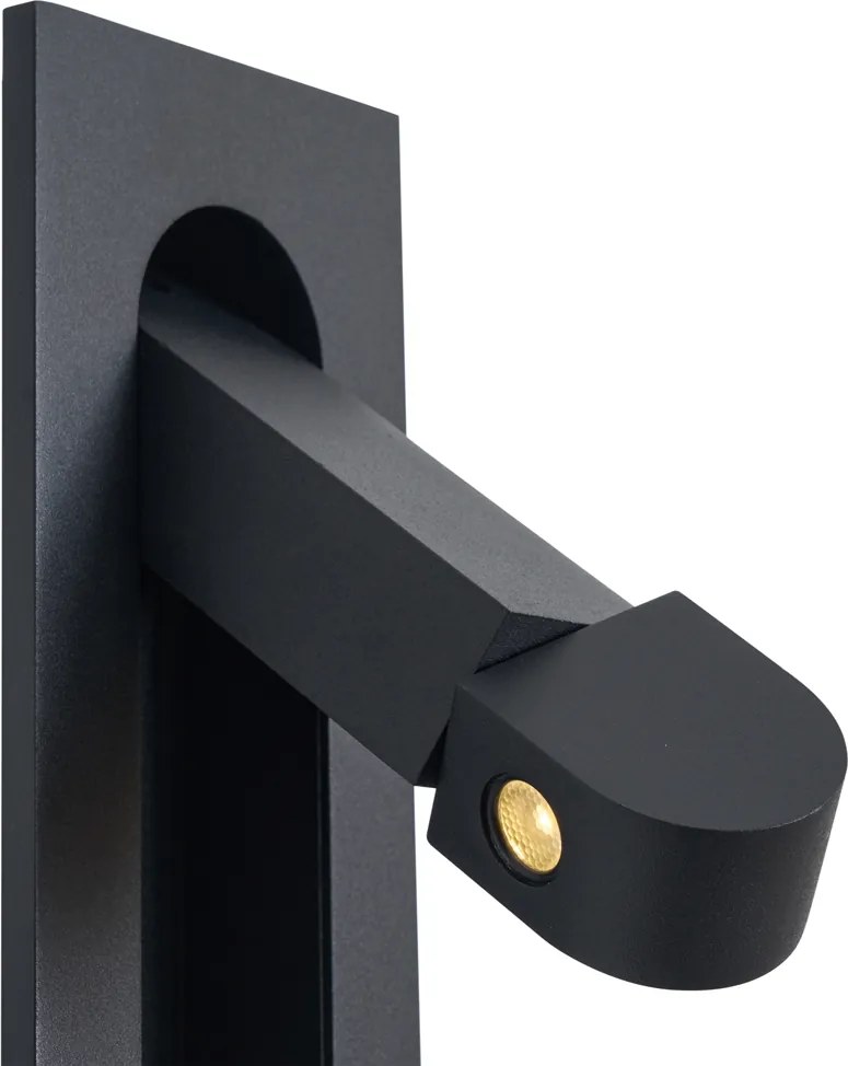 Set de 2 Aplice Moderne Negre Incl. LED și Port USB-C - Hilton