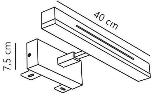 Aplică LED dimabilă pentru oglindă de baie Nordlux OTIS LED/14W/230V IP44