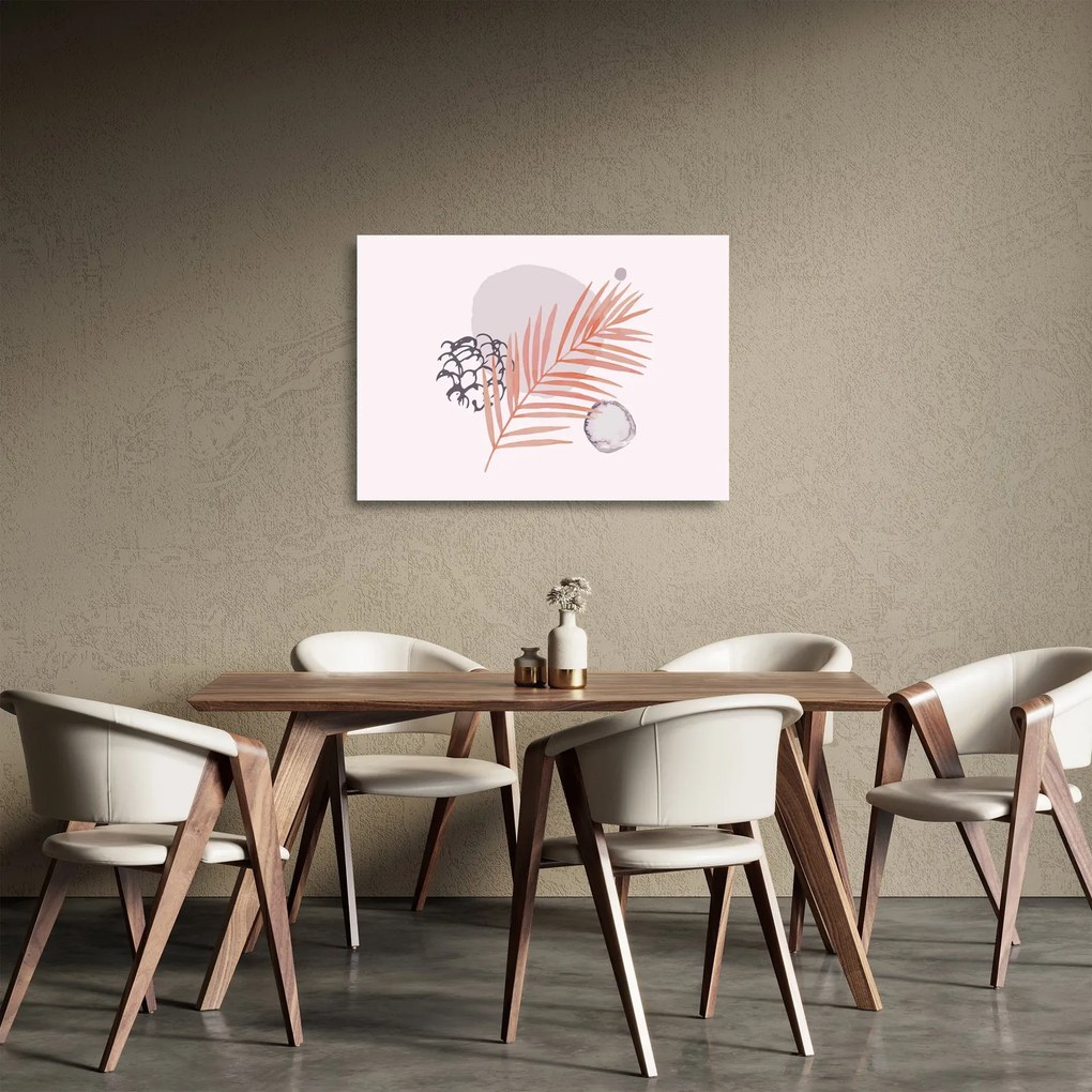 Tablou pe sticlă - Minimalism violet N⁰3 (70x50 cm)