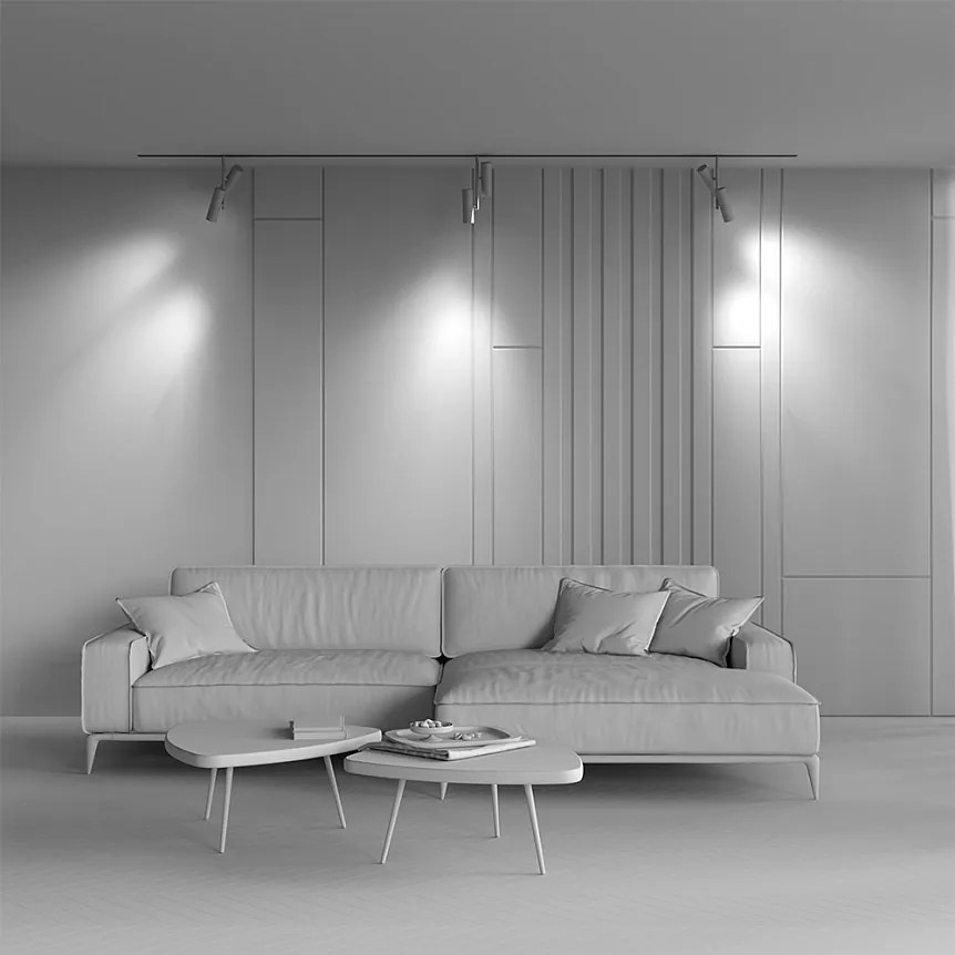 Spot LED, accesoriu pentru sina magnetica Exility, Elti Duo alb
