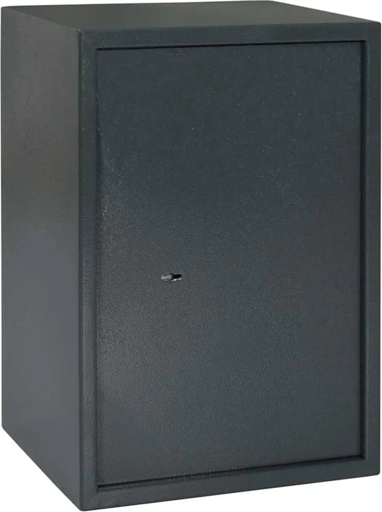 vidaXL Seif cu blocare Gri închis 35 x 31 x 50 cm Oțel