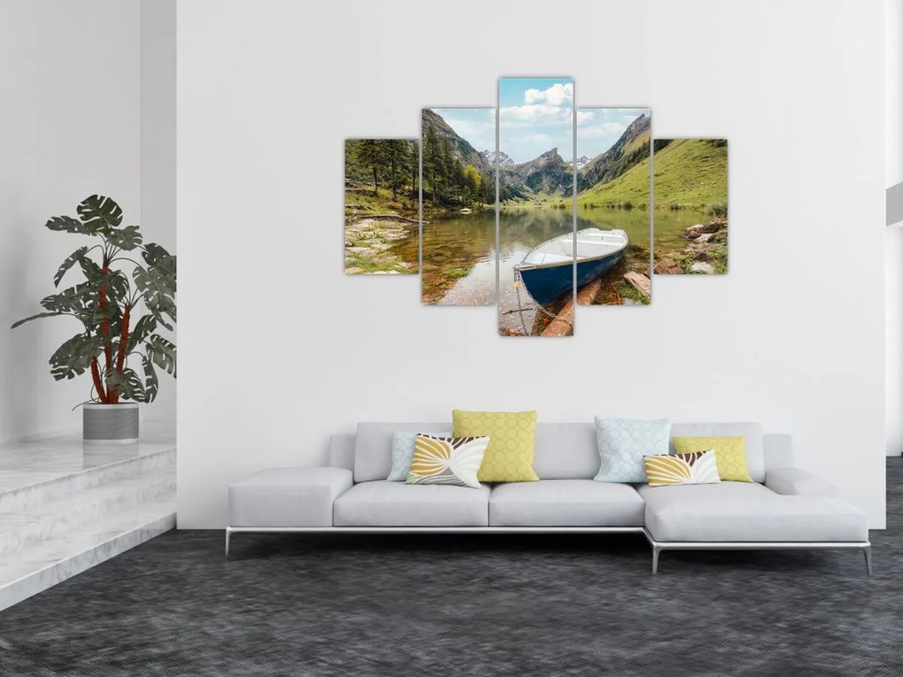 Tablou - Seealpsee, lac din Elveția (150x105 cm)