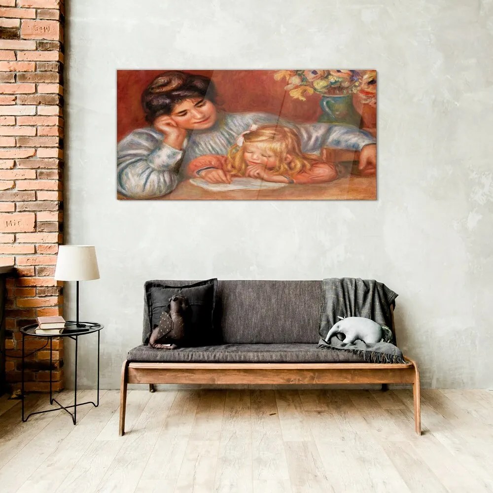 Tablou sticla Femei pentru copii vase