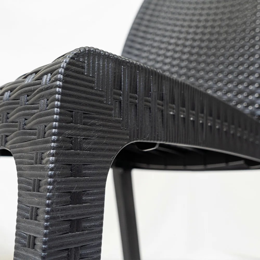 Scaun de grădină din plastic Vanda, grafit