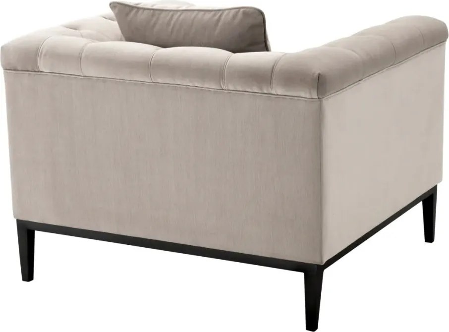 Fotoliu elegant design LUX Cesare, pebble grey 111012 HZ