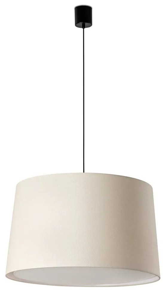 Lustra suspendata XL abajur in 64cm WINDSOR negru, alb