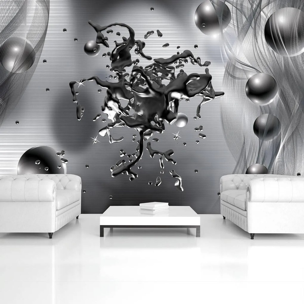 Fototapet - Abstracție din oțel (152,5x104 cm)