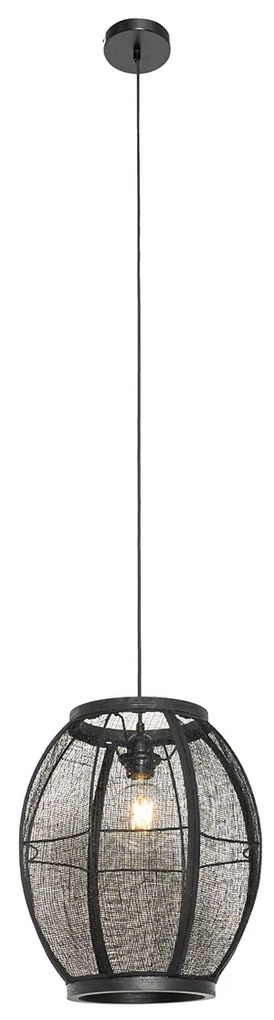 Lampă suspendată orientală neagră 35 cm - Rob