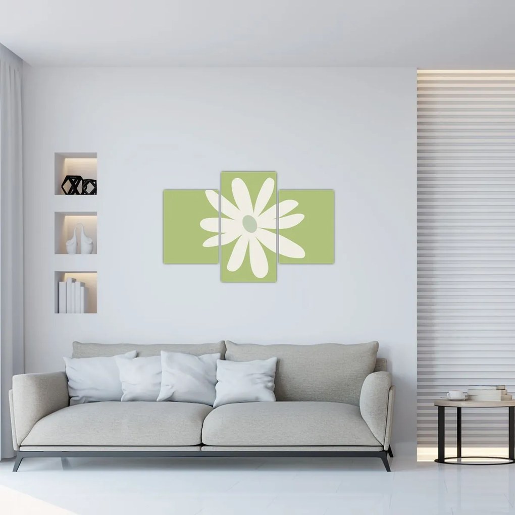 Tablou - Hippies, flori verzi N⁰2 (90x60 cm)