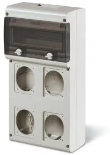 Tablou aplicat 11 module cu loc pentru 4 prize IP66 632.4500-000 SCAME