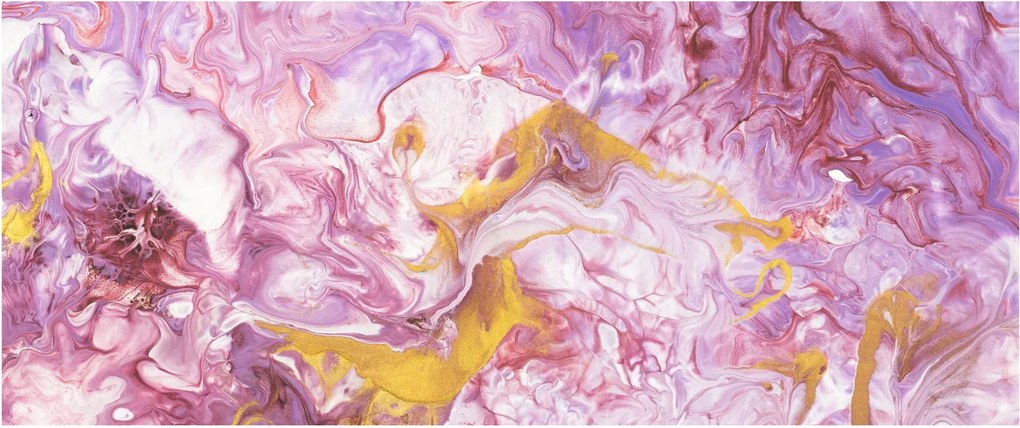 Tablou - Abstract roz (120x50 cm)